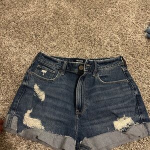 Hollister Women's Distressed Blue Jean Shorts